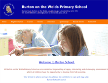 Tablet Screenshot of burton-on-the-wolds-school.org